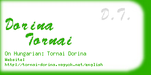 dorina tornai business card